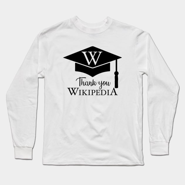 Funny graduation hat education degree school college Long Sleeve T-Shirt by alltheprints